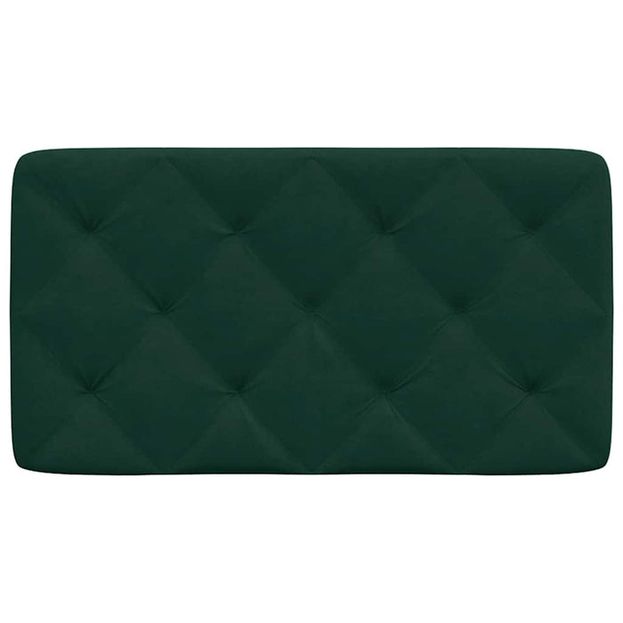 Cuscino Testiera-Cuscino per Testiera Verde Scuro 80 cm in Velluto