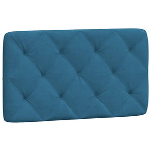Cuscino Testiera Blu 80 cm in Velluto 374706