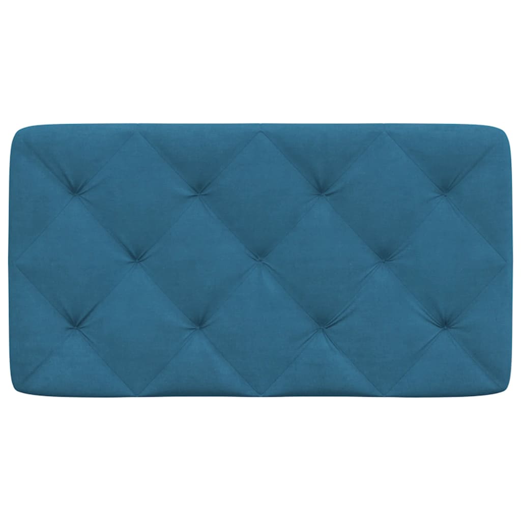 Cuscino Testiera Blu 80 cm in Velluto