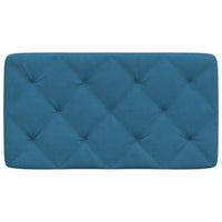 Cuscino Testiera Blu 80 cm in Velluto 374706