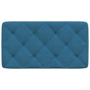 Cuscino Testiera-Cuscino per Testiera Blu 80 cm in Velluto