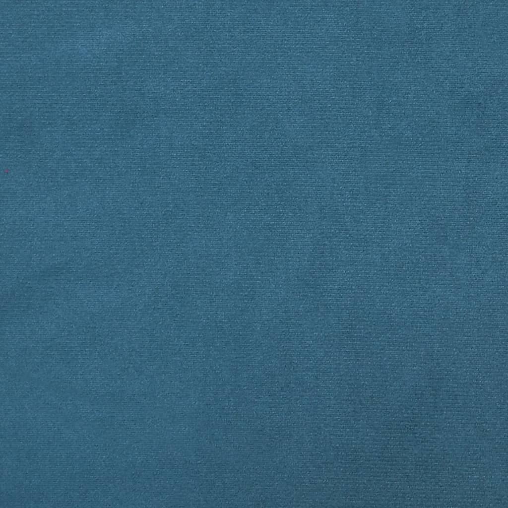 Cuscino Testiera Blu 80 cm in Velluto