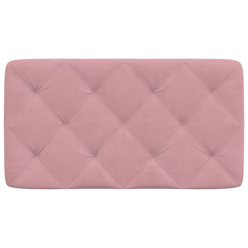 Cuscino Testiera-Cuscino per Testiera Rosa 80 cm in Velluto
