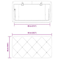 Cuscino Testiera Rosa 80 cm in Velluto 374707