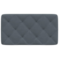 Cuscino Testiera Grigio Scuro 90 cm in Velluto 374709