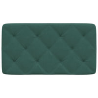 Cuscino Testiera-Cuscino per Testiera Verde Scuro 90 cm in Velluto
