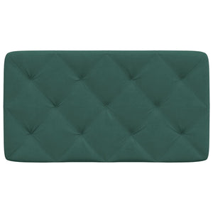 Cuscino Testiera-Cuscino per Testiera Verde Scuro 90 cm in Velluto