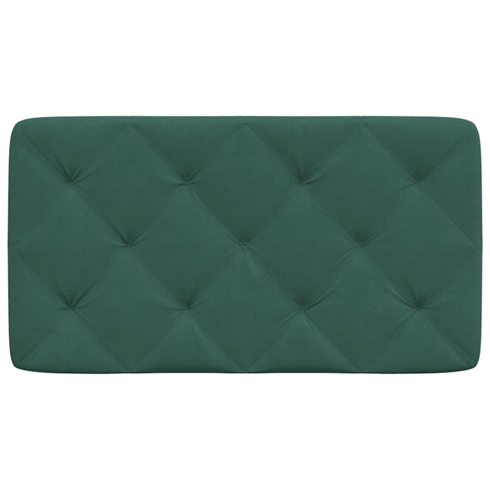 Cuscino Testiera-Cuscino per Testiera Verde Scuro 90 cm in Velluto