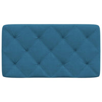 Cuscino Testiera-Cuscino per Testiera Blu 90 cm in Velluto