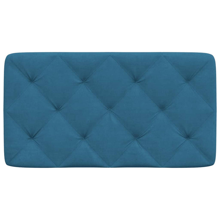 Cuscino Testiera-Cuscino per Testiera Blu 90 cm in Velluto