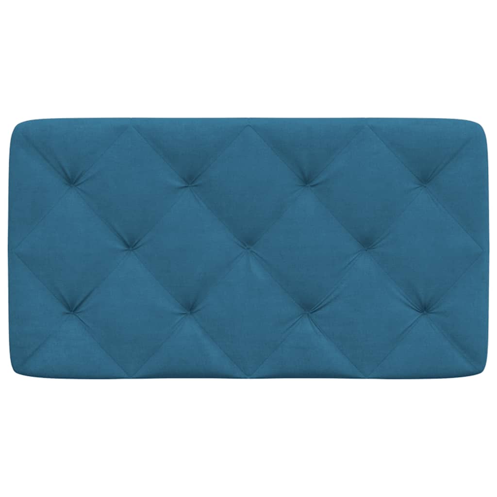 Cuscino Testiera Blu 90 cm in Velluto