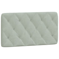 Cuscino Testiera-Cuscino per Testiera Grigio Chiaro 100 cm in Velluto