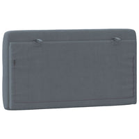 Cuscino Testiera-Cuscino per Testiera Grigio Scuro 100 cm in Velluto