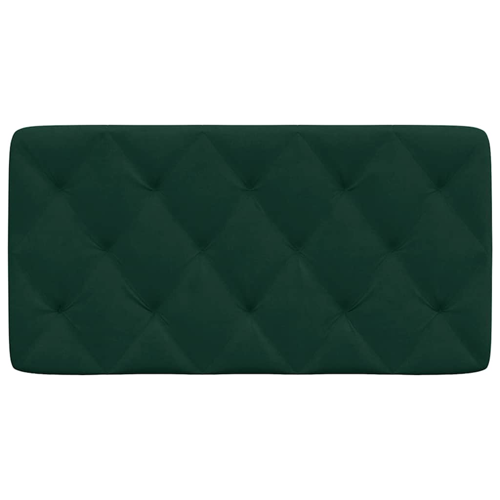 Cuscino Testiera-Cuscino per Testiera Verde Scuro 100 cm in Velluto