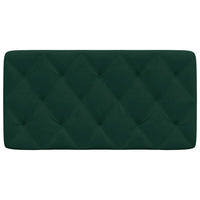 Cuscino Testiera-Cuscino per Testiera Verde Scuro 100 cm in Velluto