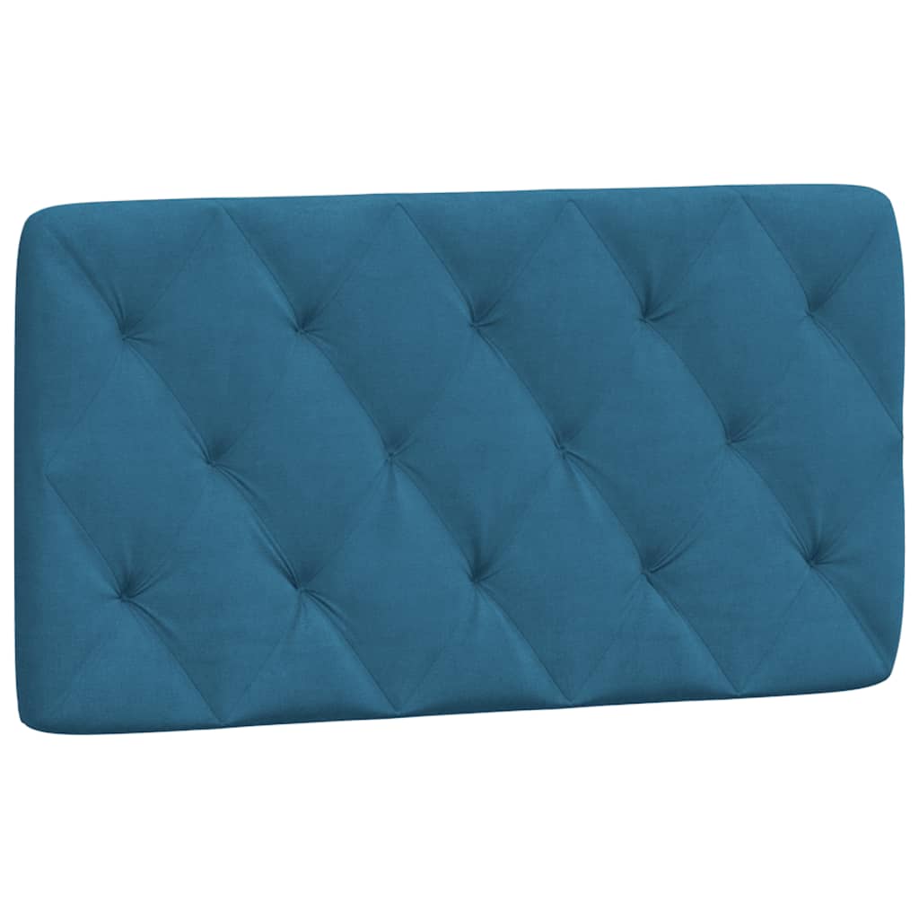 Cuscino Testiera Blu 100 cm in Velluto