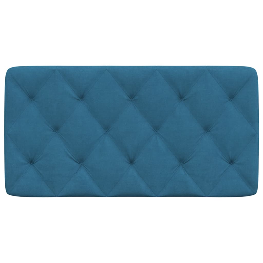 Cuscino Testiera Blu 100 cm in Velluto