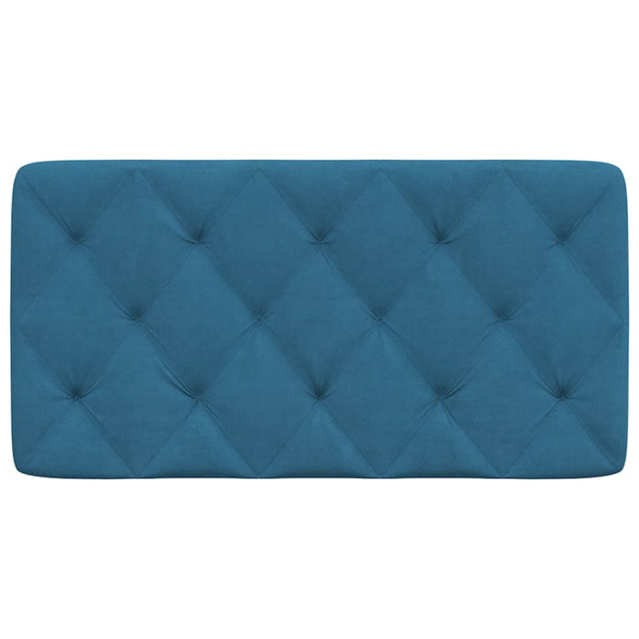 Cuscino Testiera-Cuscino per Testiera Blu 100 cm in Velluto