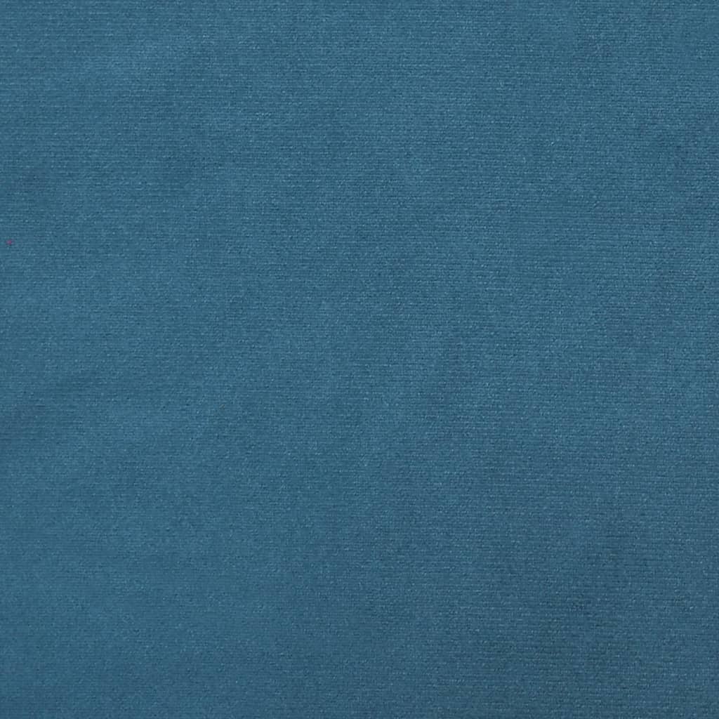 Cuscino Testiera Blu 100 cm in Velluto