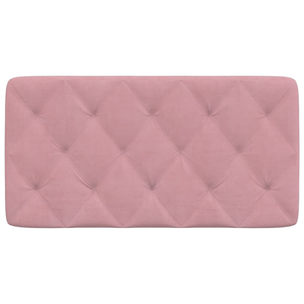 Cuscino Testiera-Cuscino per Testiera Rosa 100 cm in Velluto