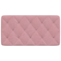 Cuscino Testiera-Cuscino per Testiera Rosa 100 cm in Velluto