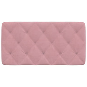 Cuscino Testiera-Cuscino per Testiera Rosa 100 cm in Velluto