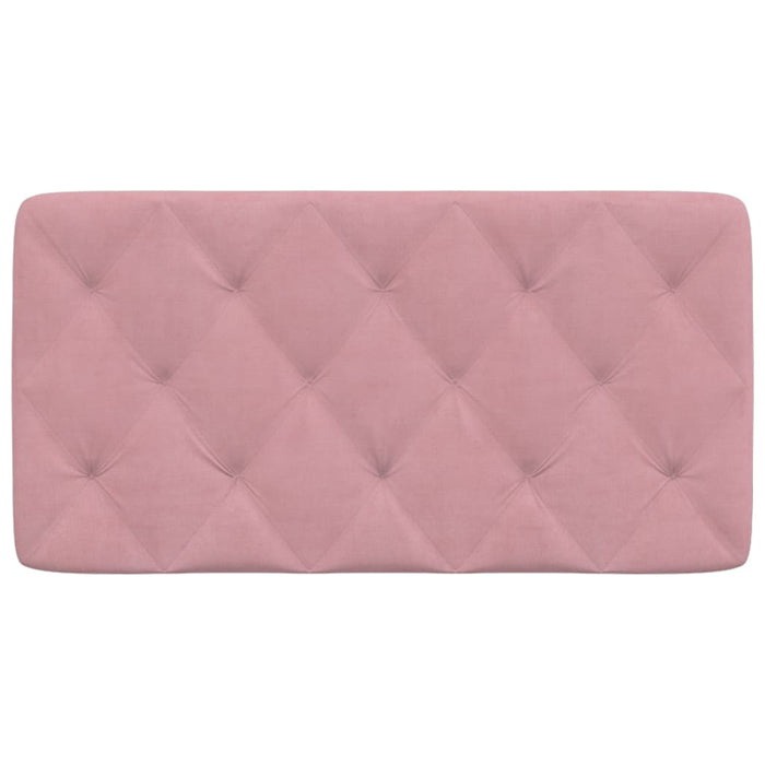 Cuscino Testiera-Cuscino per Testiera Rosa 100 cm in Velluto