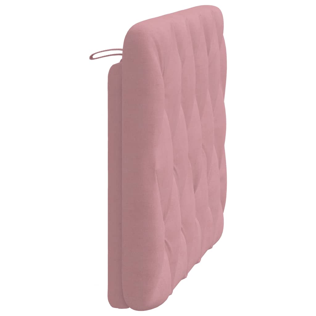 Cuscino Testiera-Cuscino per Testiera Rosa 100 cm in Velluto