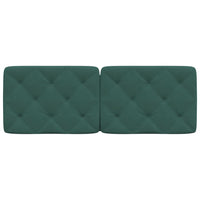 Cuscino Testiera Verde Scuro 120 cm in Velluto 374723