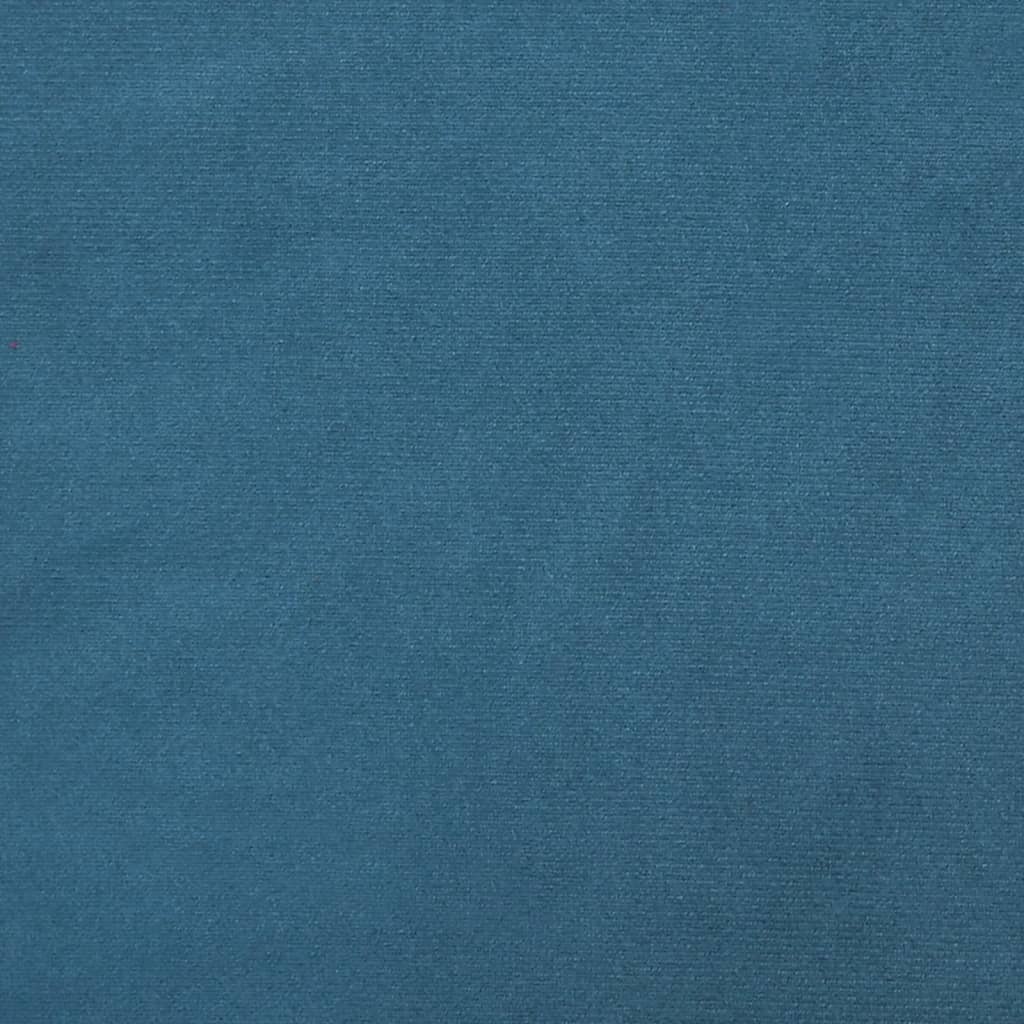 Cuscino Testiera Blu 120 cm in Velluto