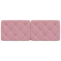 Cuscino Testiera-Cuscino per Testiera Rosa 120 cm in Velluto