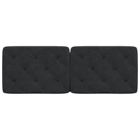 Cuscino Testiera Nero 140 cm in Velluto 374729