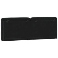 Cuscino Testiera-Cuscino per Testiera Nero 140 cm in Velluto
