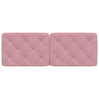 Cuscino Testiera-Cuscino per Testiera Rosa 140 cm in Velluto