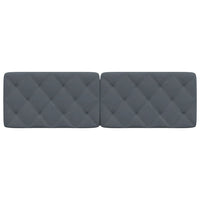 Cuscino Testiera Grigio Scuro 160 cm in Velluto 374734