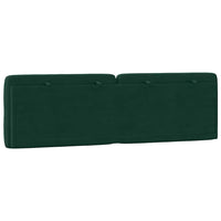 Cuscino Testiera-Cuscino per Testiera Verde Scuro 160 cm in Velluto