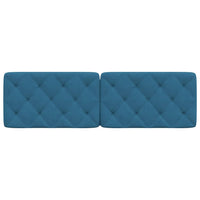 Cuscino Testiera-Cuscino per Testiera Blu 160 cm in Velluto