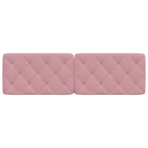Cuscino Testiera-Cuscino per Testiera Rosa 160 cm in Velluto