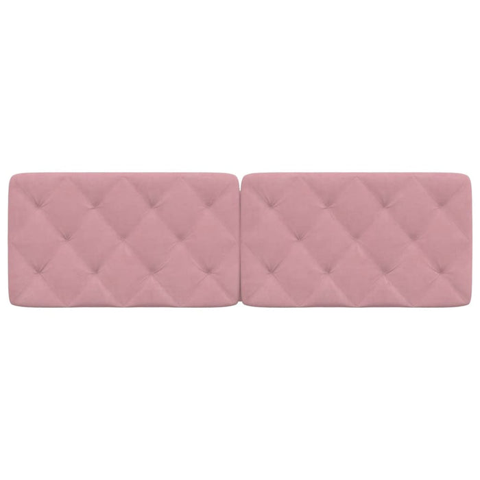 Cuscino Testiera-Cuscino per Testiera Rosa 160 cm in Velluto