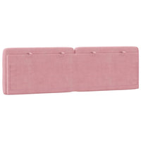 Cuscino Testiera-Cuscino per Testiera Rosa 160 cm in Velluto