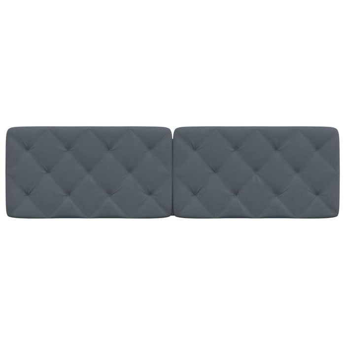 Cuscino Testiera Grigio Scuro 180 cm in Velluto 374740