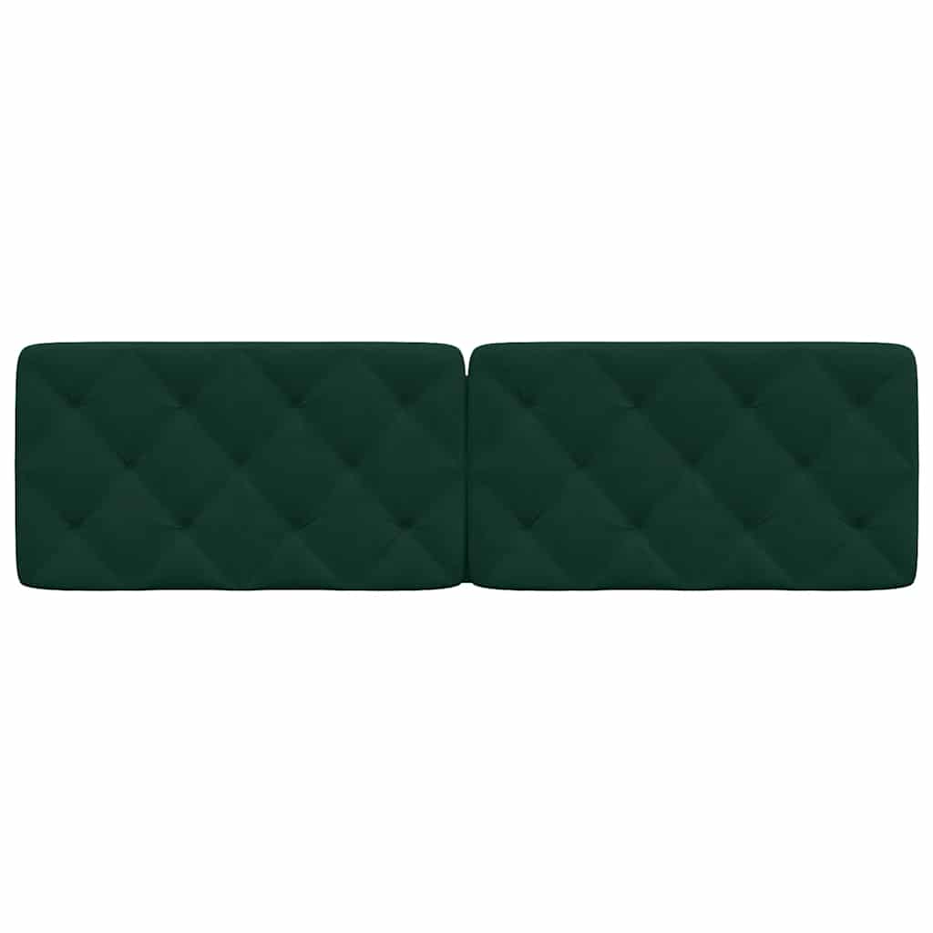 Cuscino Testiera-Cuscino per Testiera Verde Scuro 180 cm in Velluto