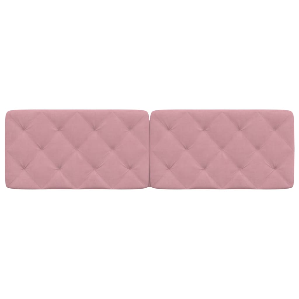 Cuscino Testiera-Cuscino per Testiera Rosa 180 cm in Velluto