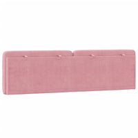Cuscino Testiera-Cuscino per Testiera Rosa 180 cm in Velluto