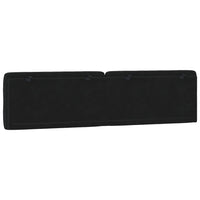 Cuscino Testiera-Cuscino per Testiera Nero 200 cm in Velluto