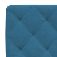Cuscino Testiera Blu 200 cm in Velluto 374751