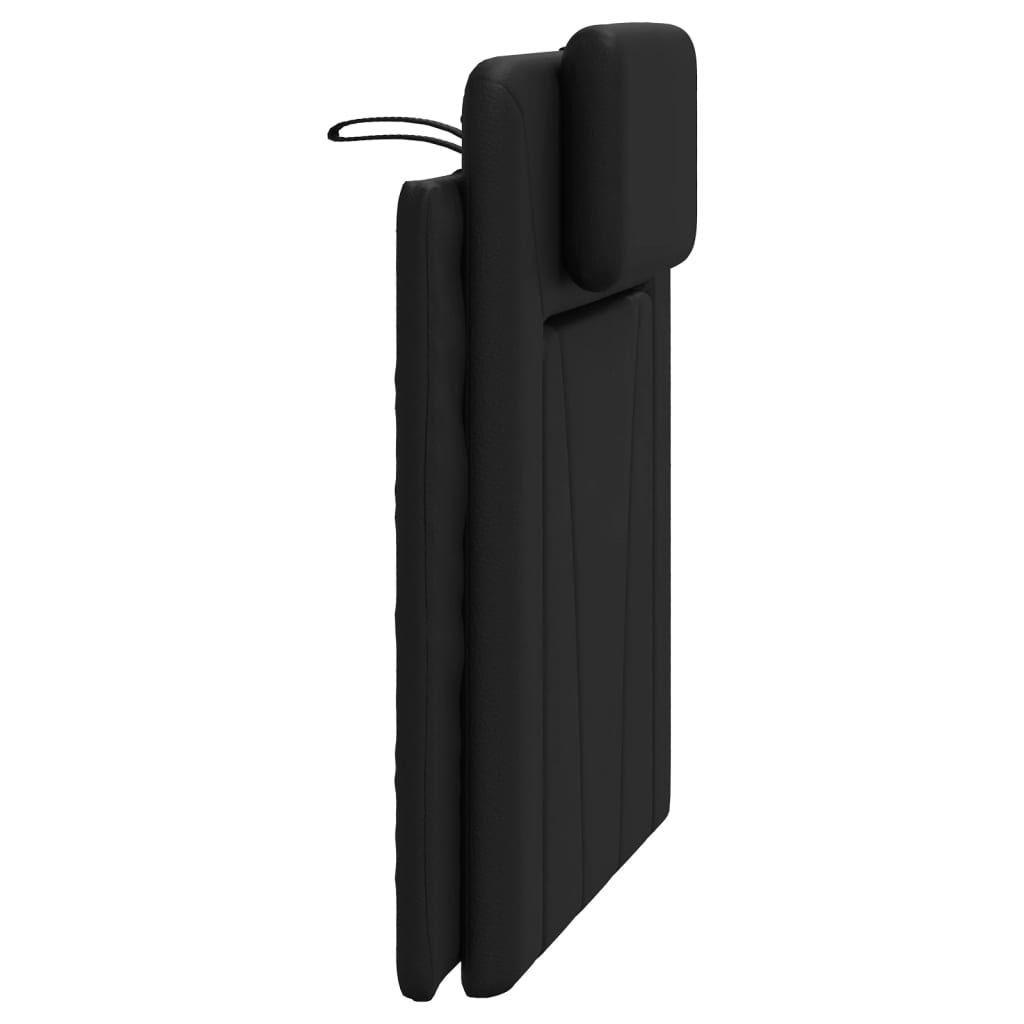 Cuscino Testiera-Cuscino per Testiera Viana Nero 80 cm in Similpelle