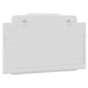 Cuscino Testiera-Cuscino per Testiera Viana Bianco 80 cm in Similpelle