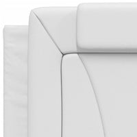 Cuscino Testiera-Cuscino per Testiera Viana Bianco 80 cm in Similpelle