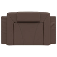 Cuscino Testiera-Cuscino per Testiera Viana Marrone 80 cm in Similpelle